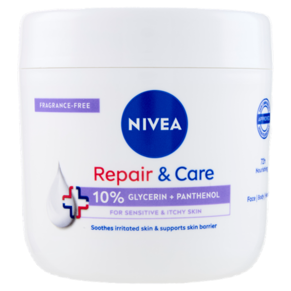 Nivea Repair & Care 10% Glycerin + Panthenol for Sensitive & Itchy Skin 400 ml