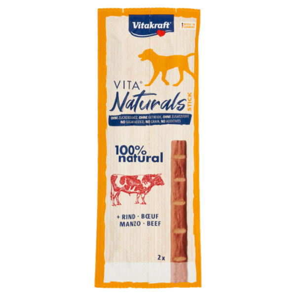 Vitakraft Vita Naturals Stick + Manzo 2 x 11 g