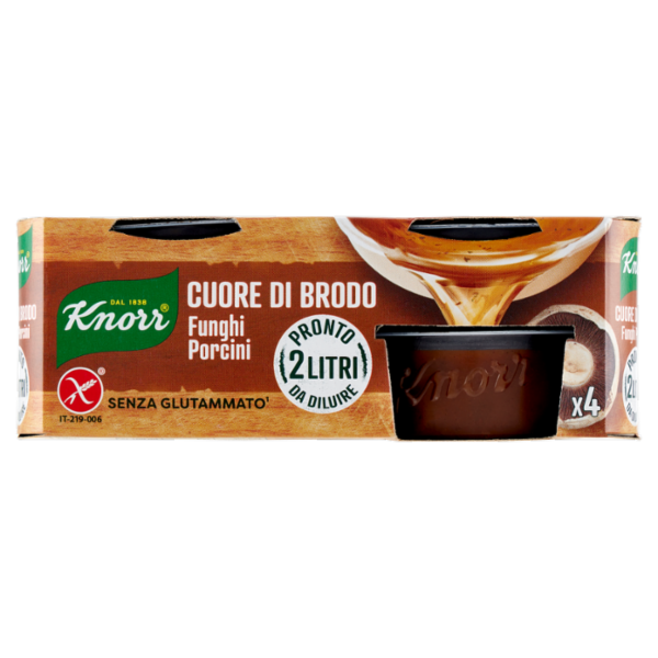 Knorr Cuore di Brodo Funghi Porcini 4 x 28 g