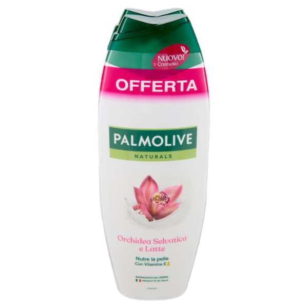 Palmolive bagnoschiuma Naturals Orchidea Selvatica con idratante 2x500 ml
