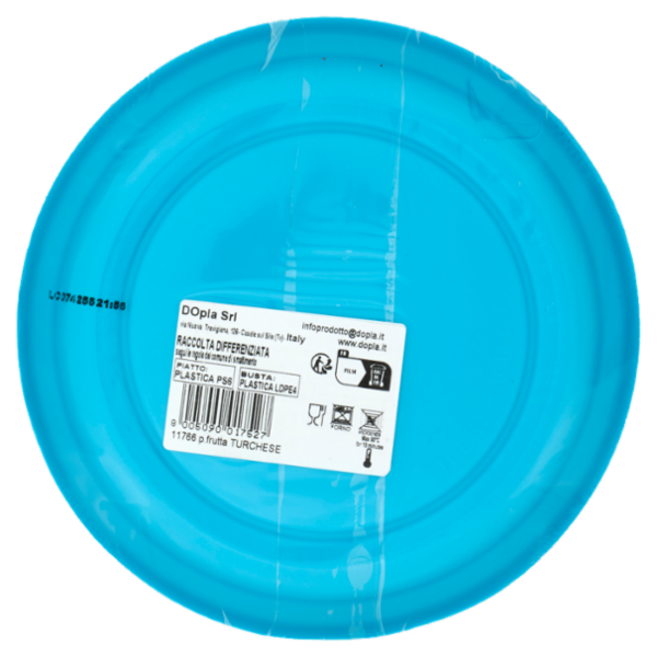 DOpla Re-Usable Piatti frutta Ø 170mm Turchese 25 pz