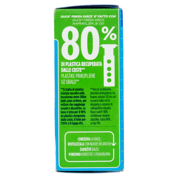 Duck Fresh Discs - Base per Dischi Gel Igienizzanti WC, Fragranza Marine 36ml