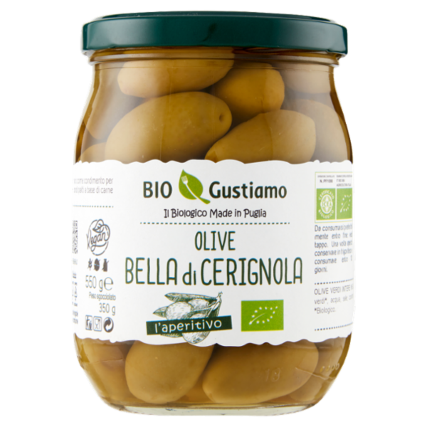 Bio Gustiamo Olive Bella di Cerignola 550 g