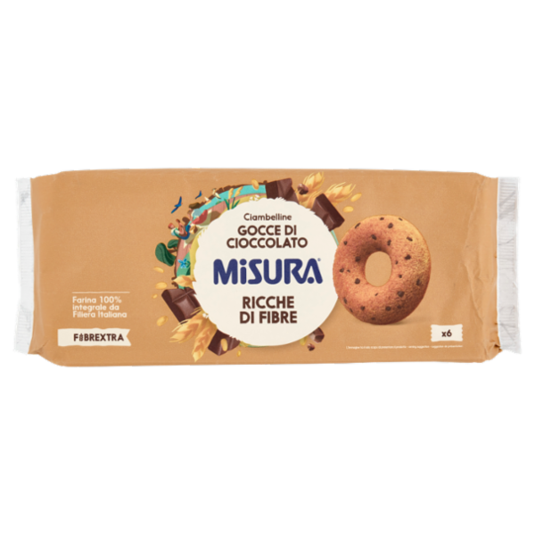 Misura Fibrextra 6 Ciambelline Gocce di Cioccolato 230 g