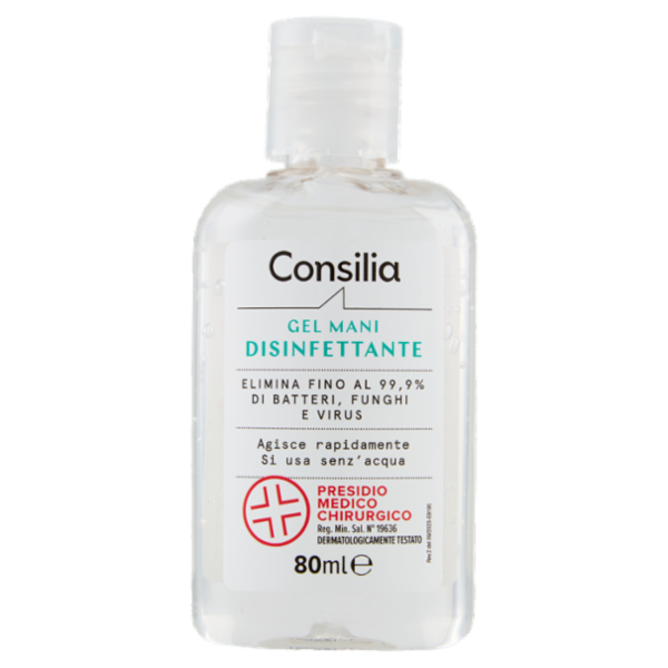 Consilia Gel per Mani Disinfettante Presidio Medico Chirurgico 80 ml