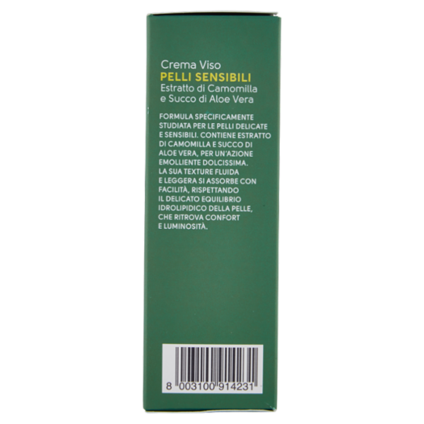 Armonia & Benessere Crema Viso per Pelli Sensibili Bio con Estratto di Camomilla e Succo Aloe 50 ml