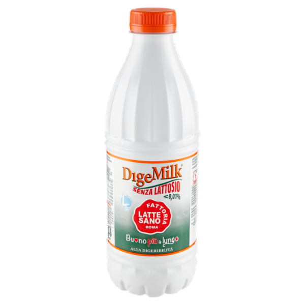 Fattoria Latte Sano DigeMilk Senza Lattosio <0,01% Buono più a lungo Alta Digeribilità 1 L