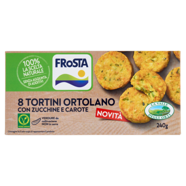 FRoSTA 8 Tortini Ortolano con Zucchine e Carote 240 g