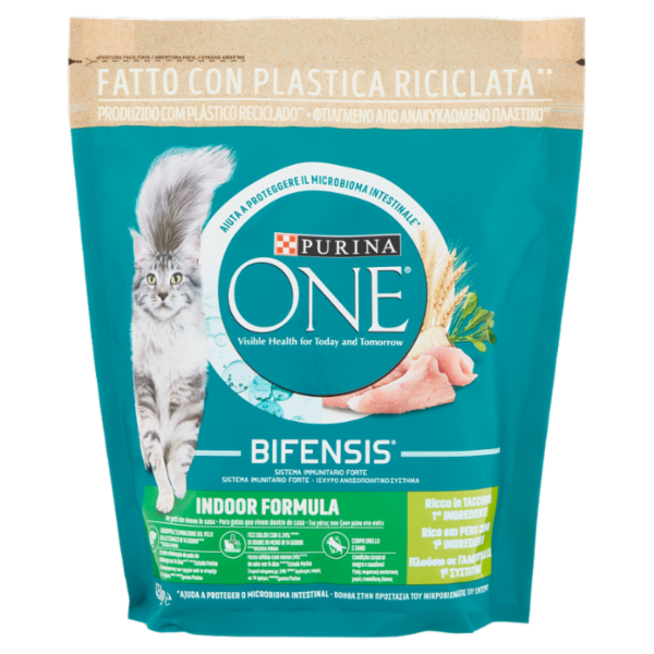 PURINA ONE Indoor Formula Ricco in Tacchino 450 g