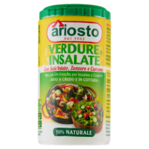 Ariosto Verdure e Insalate Con Sale Iodato, Zenzero e Curcuma 80 g