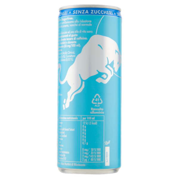 Red Bull Energy Drink, Gusto Iced Vanilla Berry Senza Zuccheri, 250 ml