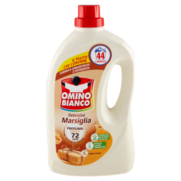 Omino Bianco Detersivo Lavatrice Liquido Marsiglia 44 Lavaggi 1760 ml