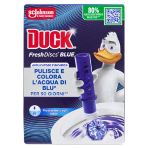 Duck Fresh Discs - Base Per Dischi Gel Igienizzanti WC, Fragranza Blu 36ml