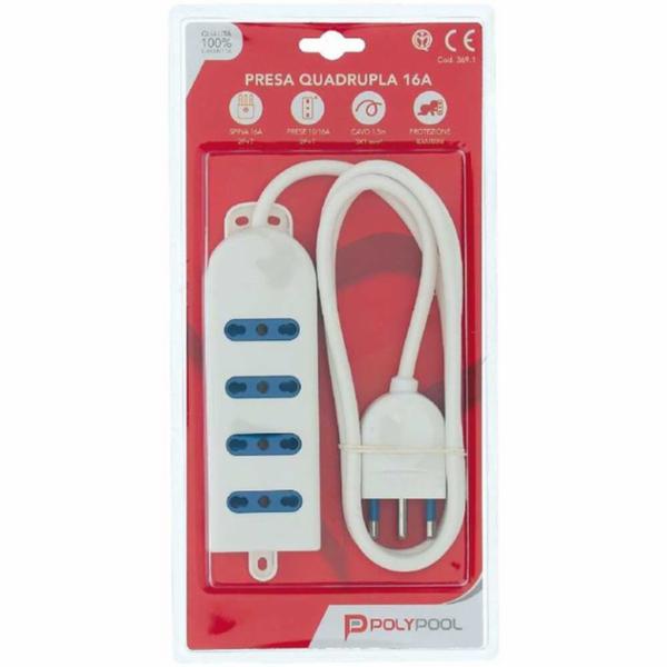 Poly Pool Presa Da Tavolo Con Cavo 369/1