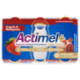 ACTIMEL Tripla Azione, Yogurt da Bere con Vit D e C e Magnesio, gusto Fragola&Melograno,6x100G