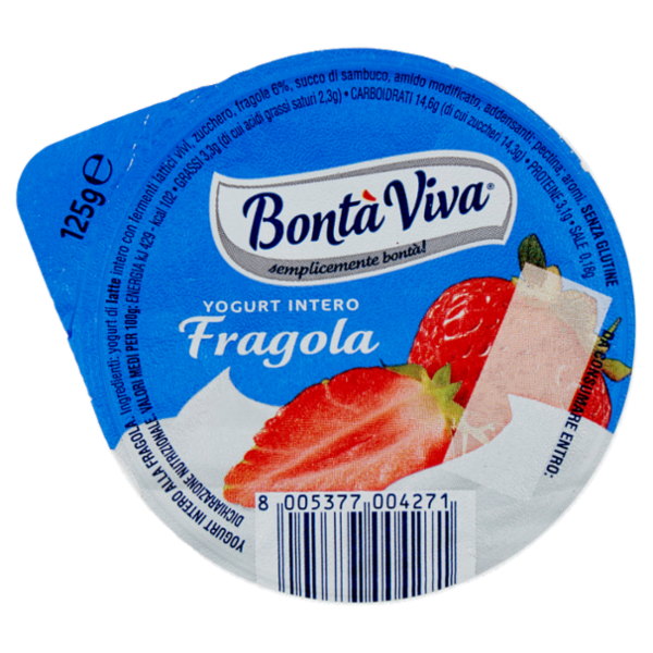 Bontà Viva Yogurt Intero Fragola 125 g