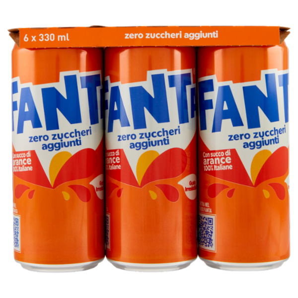 Fanta Zero Orange 6 x 33 cl