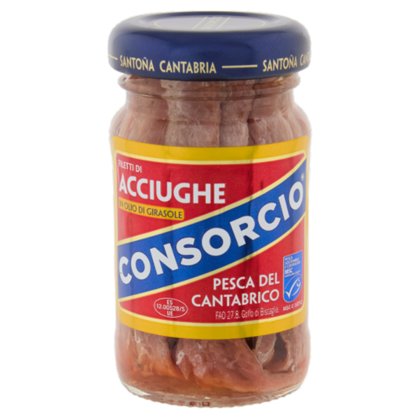 Consorcio Filetti di Acciughe in Olio di Girasole 65 g