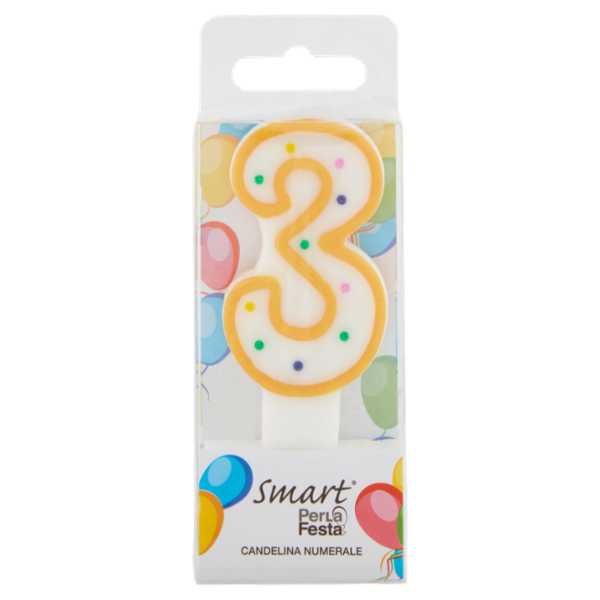 Smart PerLa Festa Candelina Numerale 3 1 pz