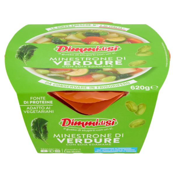 DimmidiSì Minestrone di Verdure con Soia Edamame 620 g
