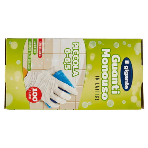 IL GIGANTE Guanti Monouso in Lattice Piccola 6 - 6,5 100 Guanti