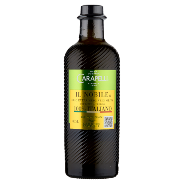 Carapelli il Nobile Olio Extra Vergine di Oliva 100% Italiano 0,75 L