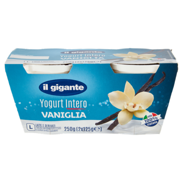 IL GIGANTE Yogurt Intero Vaniglia 2 x 125 g