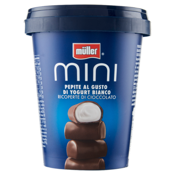 müller mini Pepite al Gusto di Yogurt Bianco Ricoperte di Cioccolato 100 g