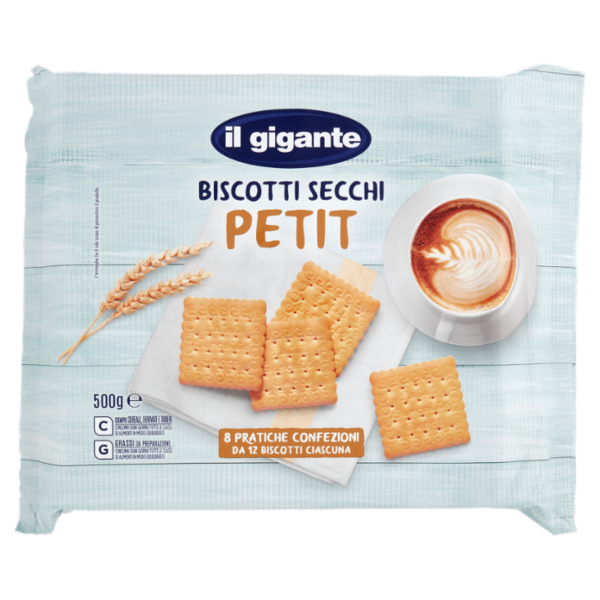 IL GIGANTE Biscotti Secchi Petit 8 x 62,5 g