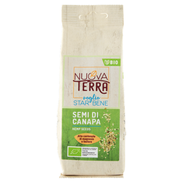 Nuova Terra voglio Star Bene Semi di Canapa Bio 150 g