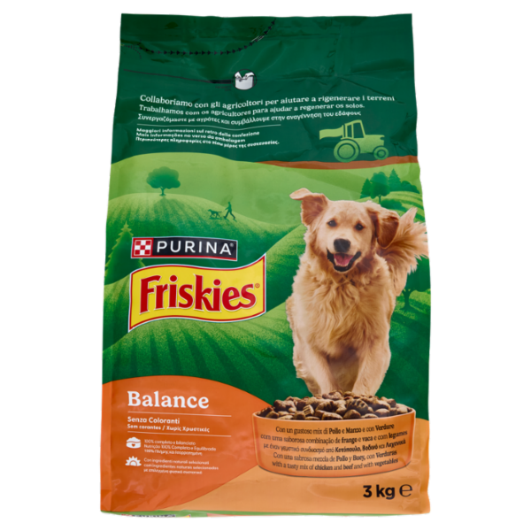 PURINA FRISKIES Balance Pollo e Manzo e con Verdure 3kg