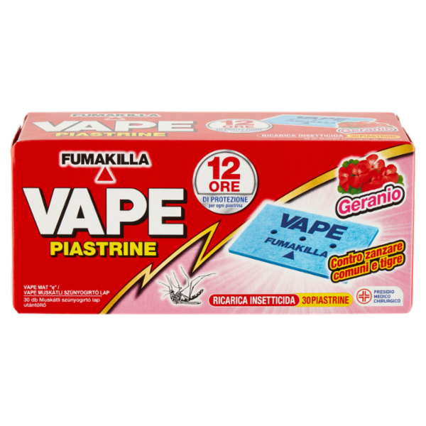 VAPE Piastrine Geranio 30 pz