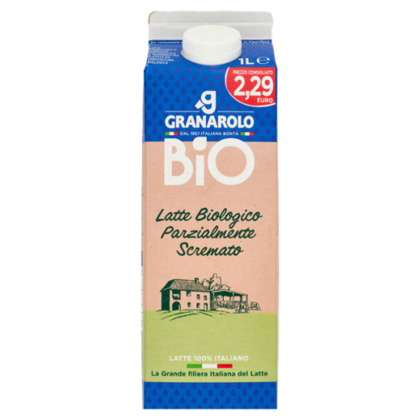 Granarolo Bio Latte Biologico Parzialmente Scremato 1 L