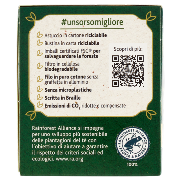 Sir Winston Tea Tè Verde Biologico 20 x 1,75 g