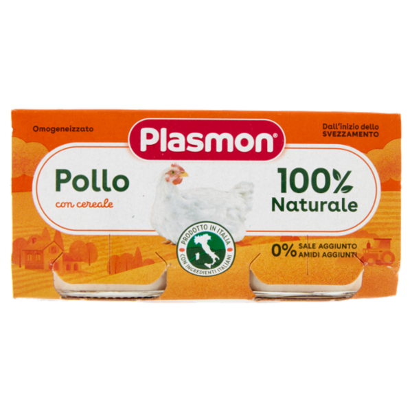 Plasmon Omogeneizzato Pollo con cereale 2 x 80 g