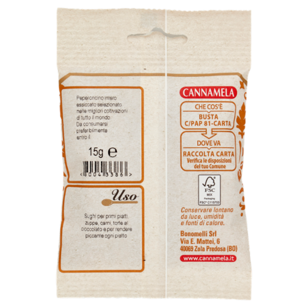 Cannamela Peperoncini Intero 15 g