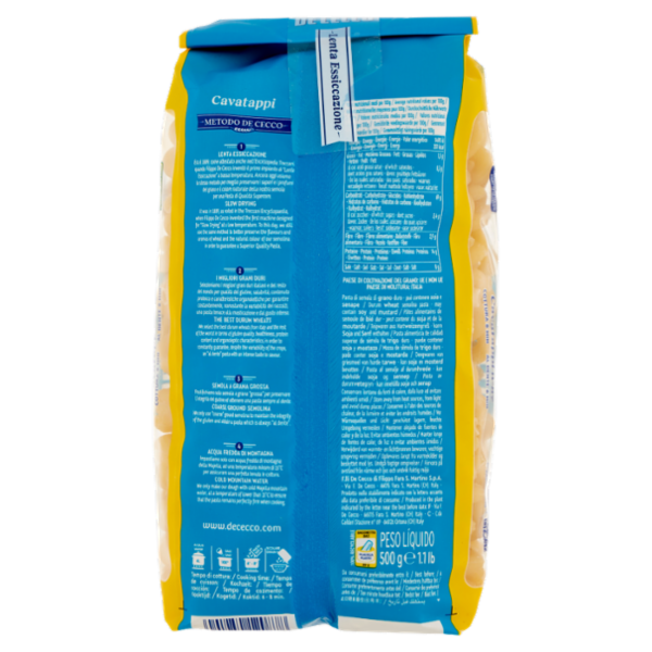De Cecco Cavatappi n°87 500 g