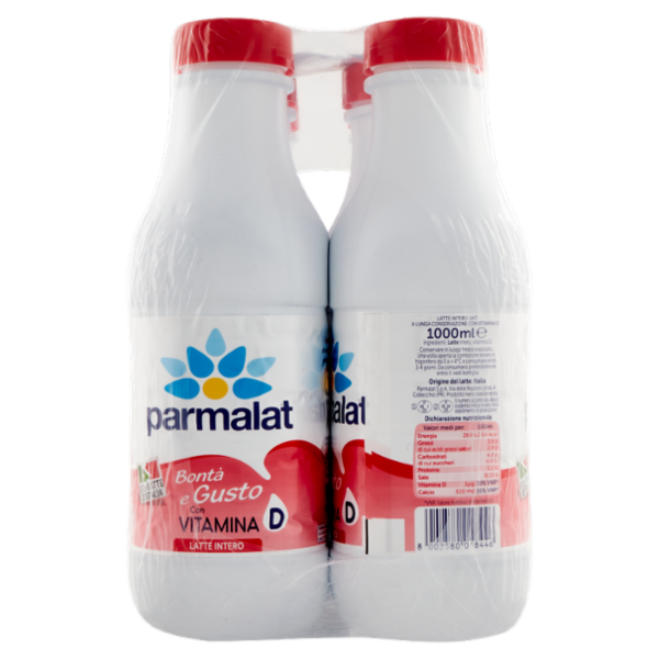 parmalat Bontà e Gusto con Vitamina D 100% Latte d'Italia Latte Intero 6 x 1000 ml