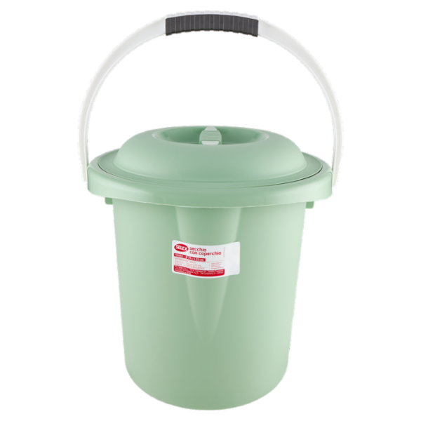 Selex Secchio Con Coperchio Diametro 31 cm Verde Cammeo 13 L
