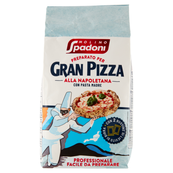 Molino Spadoni Preparato per Gran Pizza alla Napoletana 1018 g
