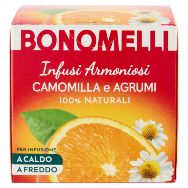 Bonomelli Infusi Armoniosi 100% Naturali Camomilla e Agrumi 12 filtri 24 g