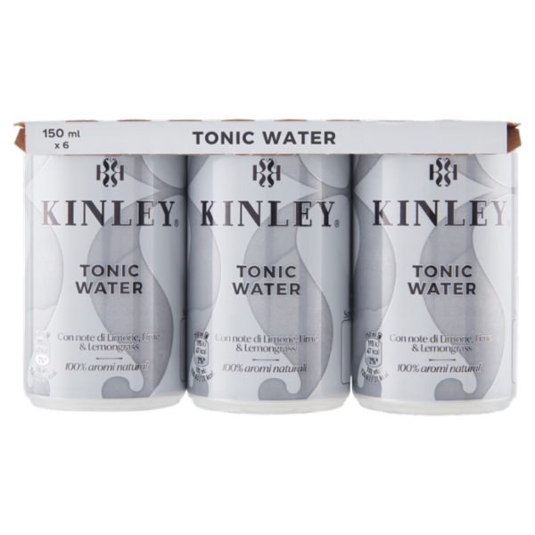 KINLEY Tonic Water 6 x 150 ml Mini Can