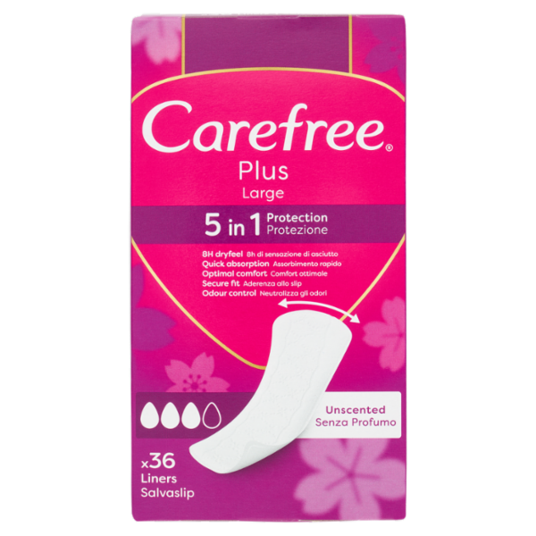 Carefree Plus Large Salvaslip 36 pz