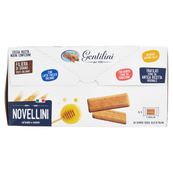 Gentilini Novellini al latte e miele 16 x 60 g