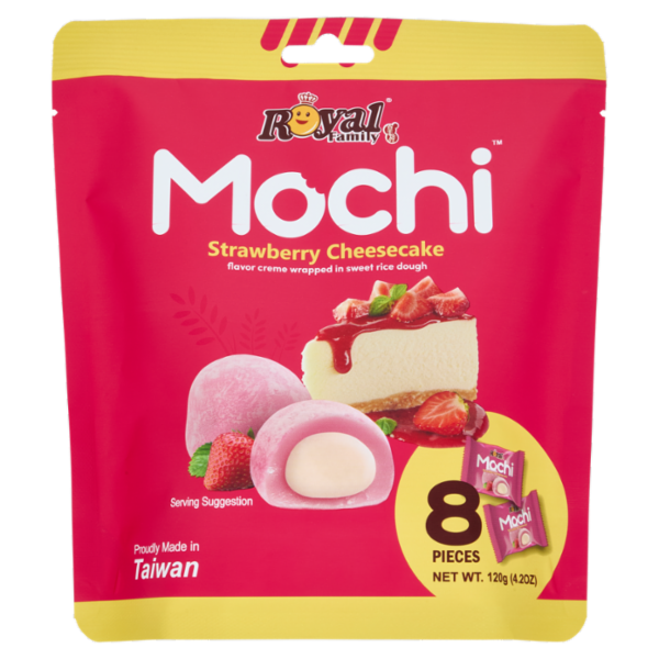 Royal Family Mochi Strawberry Cheesecake 8 Pieces 120 g