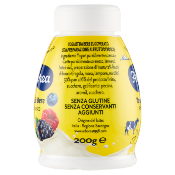 Arborea Yogurt da Bere Frutti di bosco 200 g