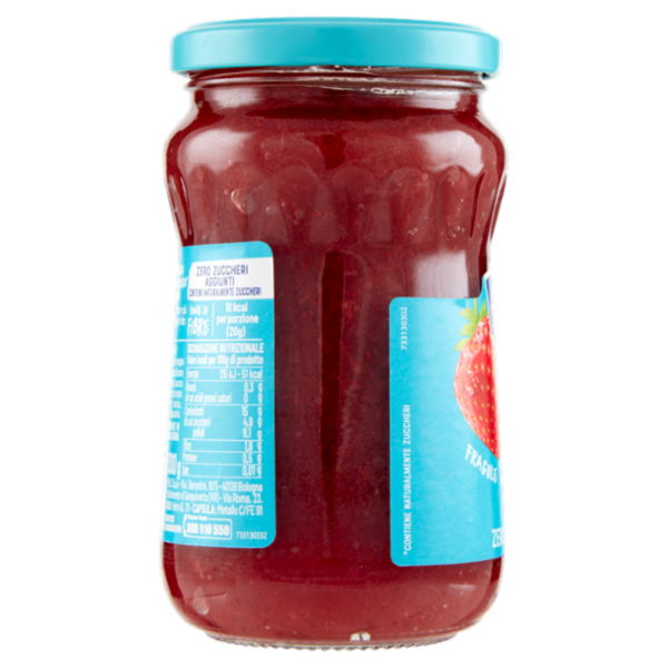 Santa Rosa Confettura Fragole Fonte di Fibre Zero Zuccheri 300 g