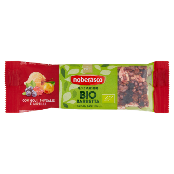 noberasco Bio Barretta con Goji, Physalis e Mirtilli 30 g