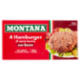 Montana 4 Hamburger di carne bovina con Bacon Surgelati 4 x 100 g