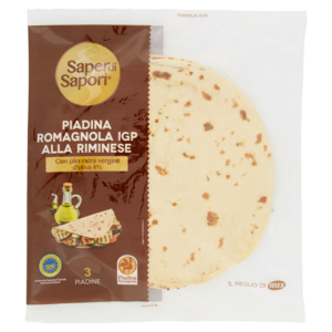 Selex Saper Di Sapori Piadine Fresche Romagnole I.G.P. Con Olio Extra Vergine Di Oliva 3x120 g